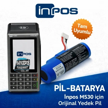 İnpos M530 Yazar Kasa POS Pil – Batarya