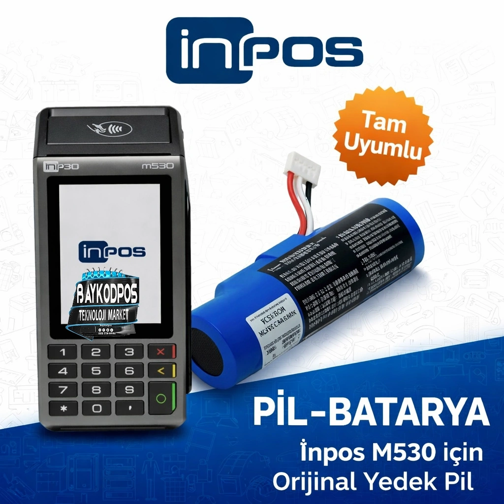 İnpos M530 Yazar Kasa POS Pil – Batarya