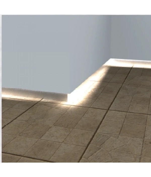 LDALCSP30 - ALÇIPAN LEDLİ SÜPÜRGELİK SİYAH 300 CM