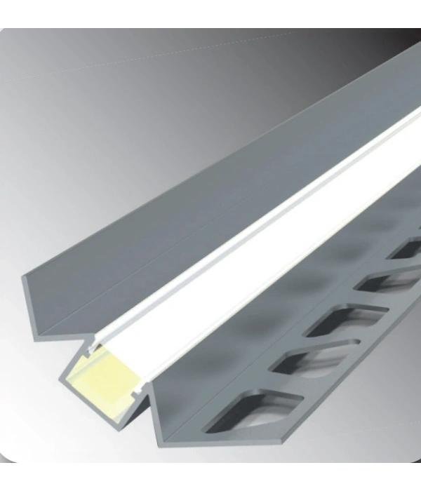 LDFİ10 10 MM LEDLİ İÇ KÖŞE POLİKARBON KAPAK FAYANS PROFİLİ