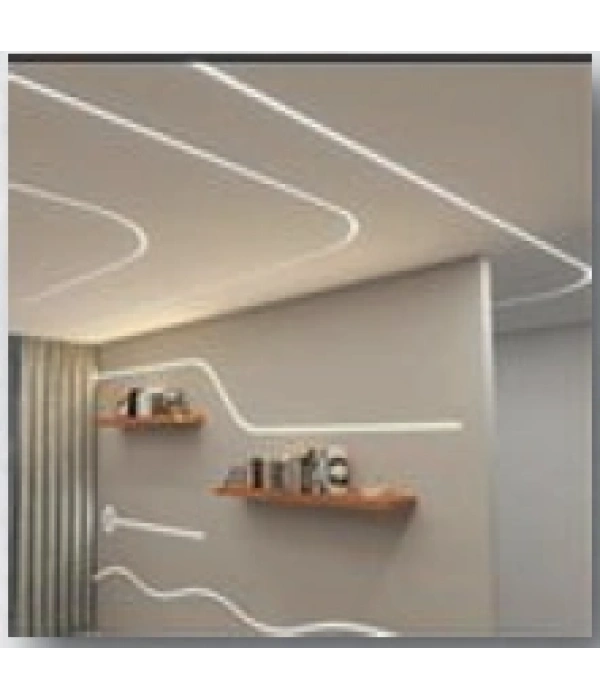 LDOV20 OVAL ALÇIPAN SIVI ALTI LED PROFİLİ 300 CM