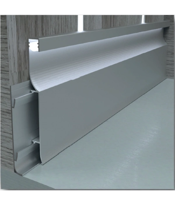 LDSPAL100 - 100 MM LEDLİ SÜPÜRGELİK 300 CM (MONTAJ APARATLI)