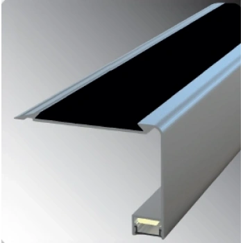LDMBL6245 - 62X45 MM ALM. LEDLİ MERDİVEN BASAMAK PROFİLİ (LASTİKLİ) 270 CM