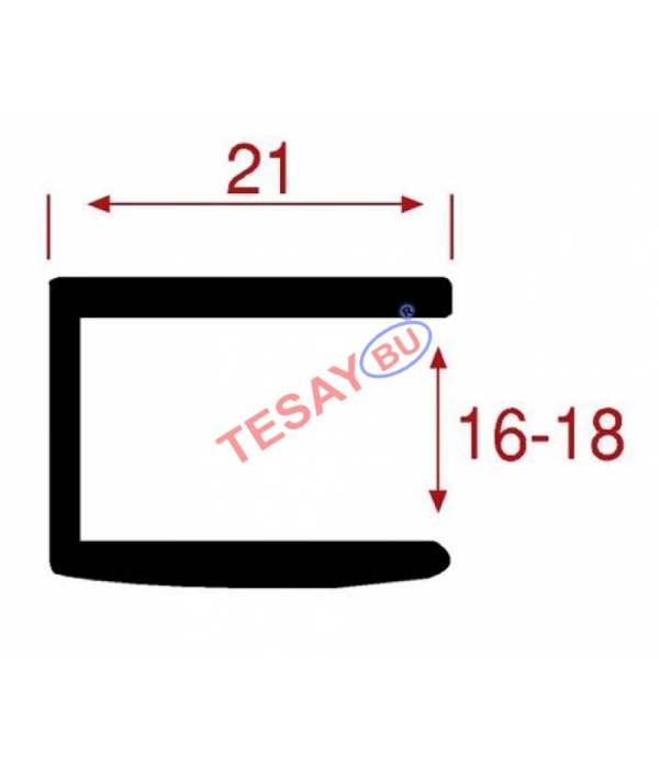 AL-30 / Alüminyum U Kenar Kulp