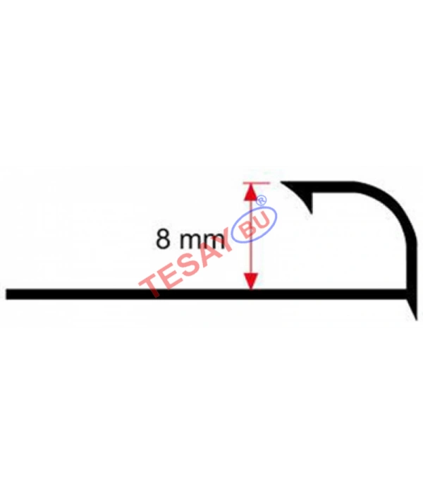 FÇDAK08 - 8 mm Parlak Alüm. Dış Köşe Fay.Çıtaları