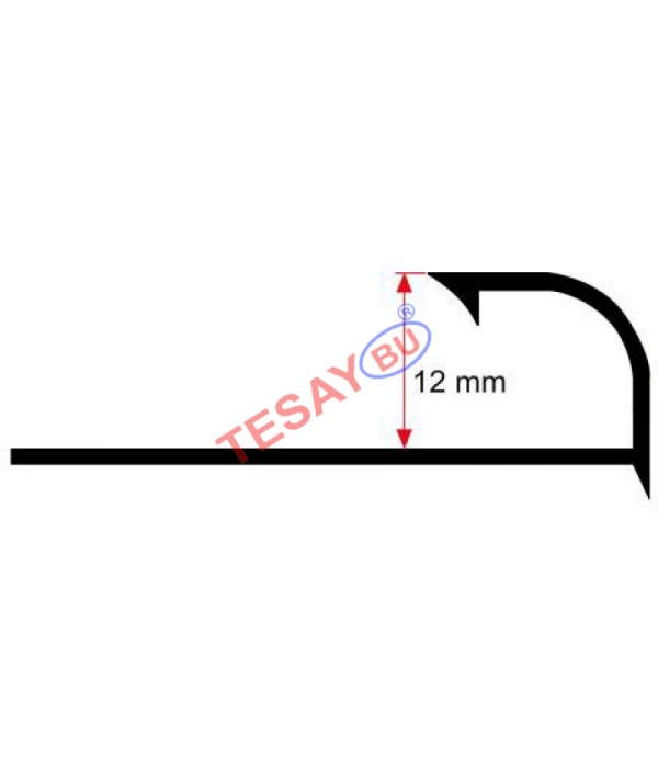 FÇDAK12 - 12 mm Parlak Alüm. Dış Köşe Fay. Çıtaları