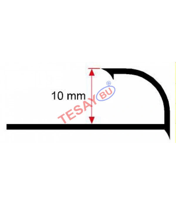 FÇDP10 - 10 mm PVC Dış Köşe Fayans Çıtası