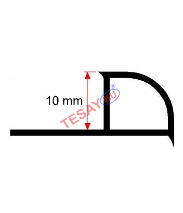 FÇDP11 - 10 mm PVC Federli Fayans Çıtası