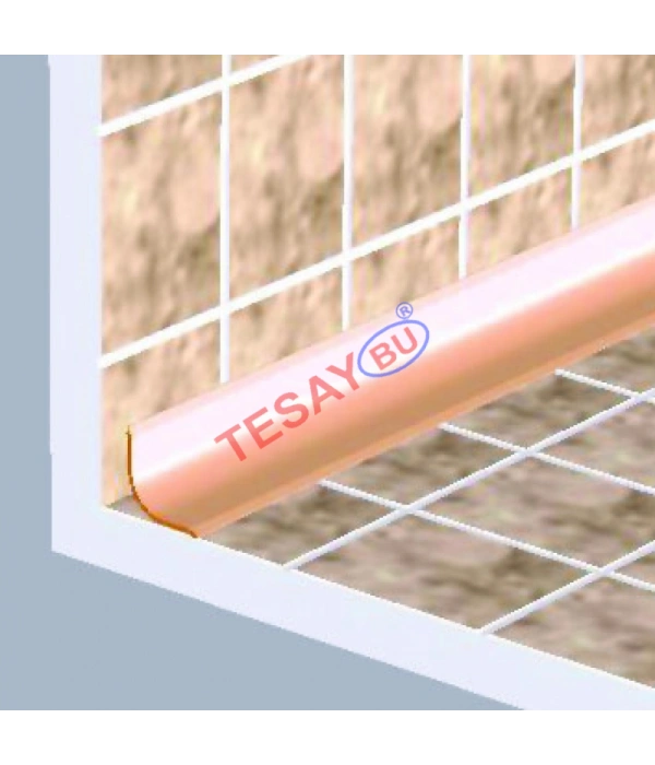 FKİA20 - 20x20 MM ALÜM. İÇ KÖŞEBENT PROFİLİ SARI ELOKSAL 270 CM