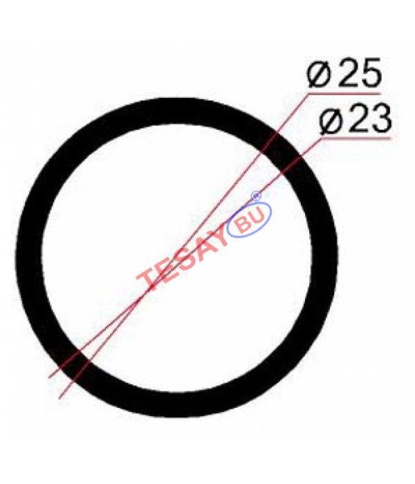 MET-01 / Yuvarlak Askı Borusu Metal