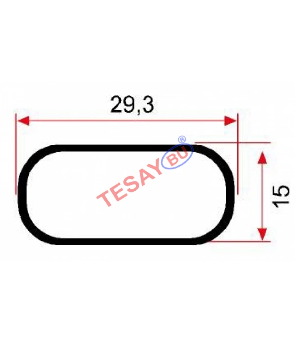 MET-02 / Oval Askı Borusu Metal