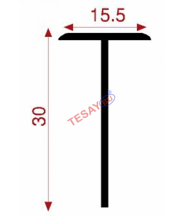 TÇ-03 / Tezgah T Çıta ( 3 cm)