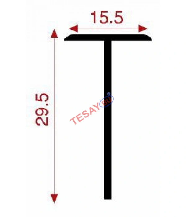 TÇ-04 / Tezgh. Damlalıklı Önden Kapalı T Çıta