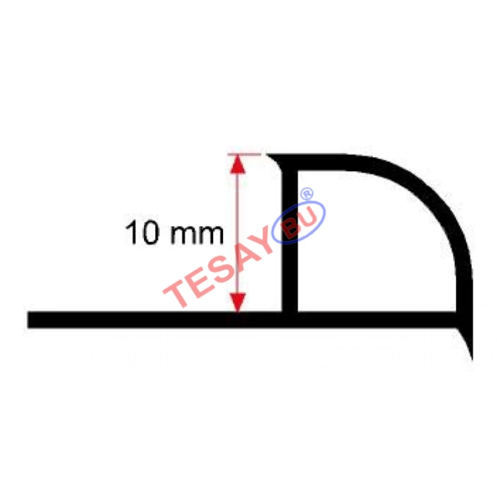 FÇDP11 - 10 mm PVC Federli Fayans Çıtası