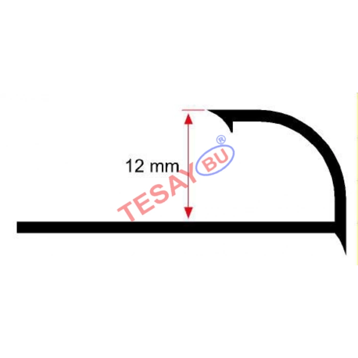FÇDP13 - 12 mm PVC Dış Köşe Fayans Çıtası (Tırnaklı)