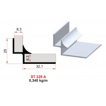 LPBİK08 -LAMINANT PARKE MERDIVEN İÇ KÖŞE PROFILI