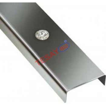 BRCL3015 - 30 mm Swarovski Taşlı Pas.Çelik Bordür ( Süper Ayna)270 CM