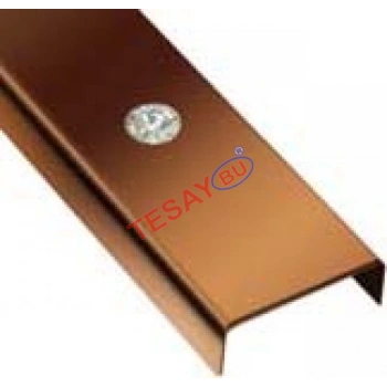 BRCL3065 - 30 mm Swarovski Taşlı Pas. Çelik Bordür (Ayna Bakır)