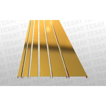 BRCL4020 - 40mm Paslanmaz Çelik Bordür (Ayna sarı)270 CM