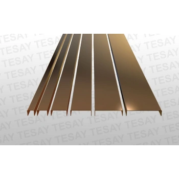 BRCL5060 - 50 mm Paslanmaz Çelik Bordür 270 CM (Ayna Bakır)