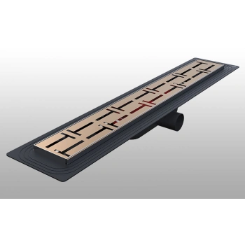 DSTSY6060 - Dekoratif Duş Kanalı Paslanmaz 60 cm - Ayna Bakır