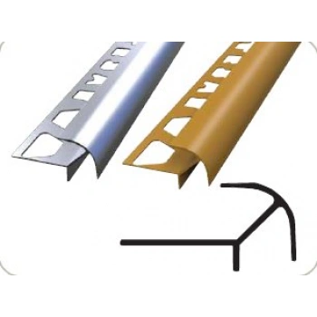 FÇKAK12- 12 MM İKİ YÖNLÜ ALÜM.DIŞ KÖŞE SERAMİK PROFİLLERİ 270 CM