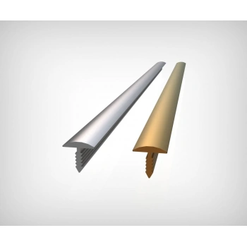 GPRT10-B - 10 MM ALÜM. BOMBELİ T PROFİLİ SARI ELOKSAL 270 CM