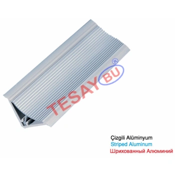 Tİ-14 / 30X30 Çizgili Alüminyum Süpürgelik