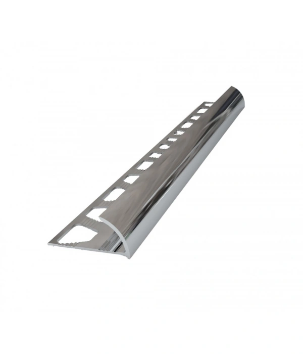 FÇDYK12- 12 MM PARLAK ALÜM.YARIM AY KÖŞE SERAMİK PROFİLLERİ 270 CM