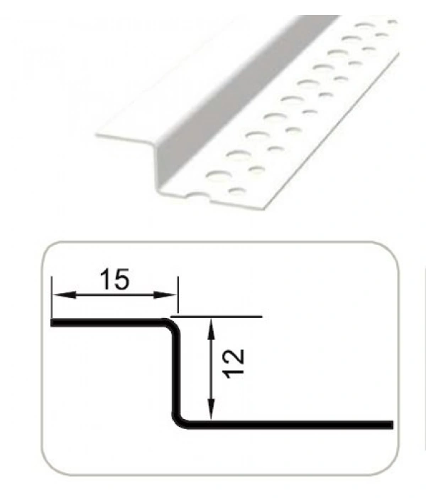 15 mm Pvc Alçıpan Z Profili 300 cm