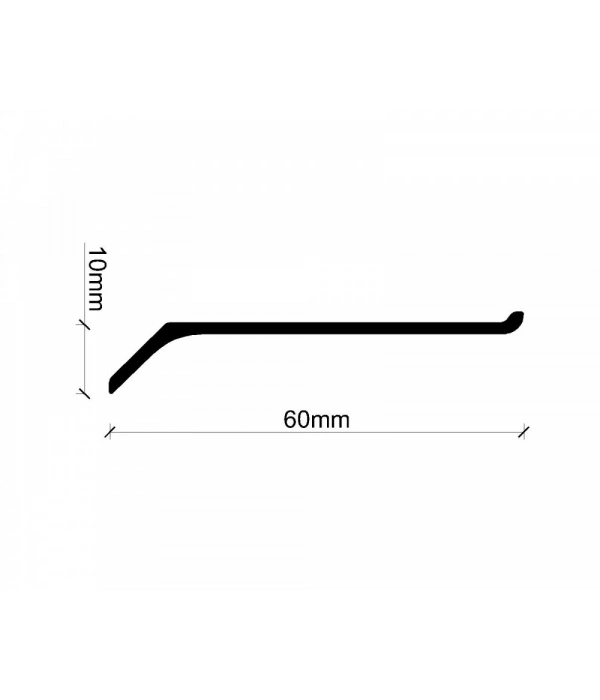 60 MM PARLAK ALÜM. DÜZ SÜPÜRGELİKLER 300CM