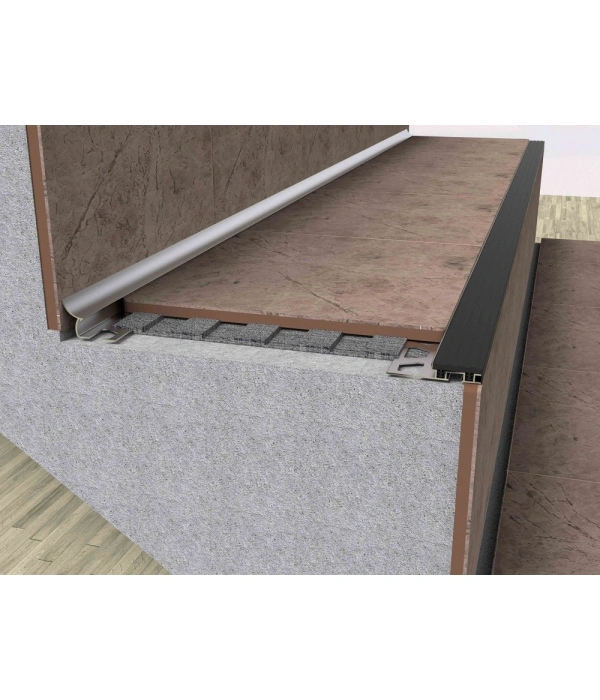 MERDİVEN BASAMAK PROFİLİ PVC BANTLI 250 CM