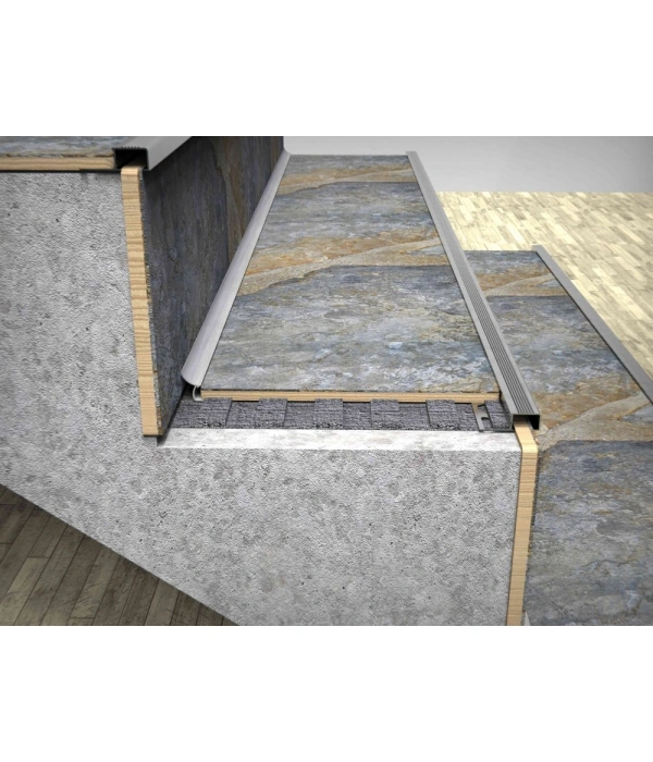 ALÜMİNYUM MERDİVEN BASAMAK PROFİLİ 250 CM