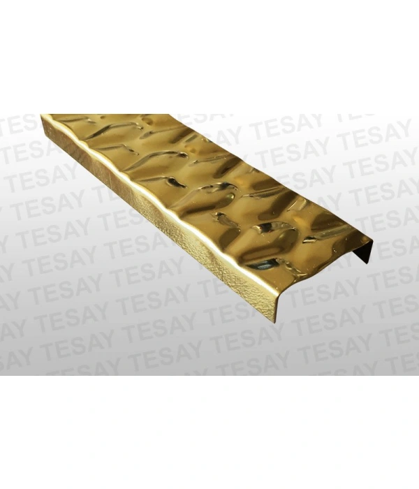 BRCK3022 30 mm kristal serisi bordür profilleri (ayna sarı)