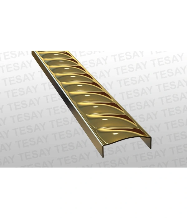 BRCK3024 - 30 mm Burgu serisi bordür profilleri (ayna sarı )