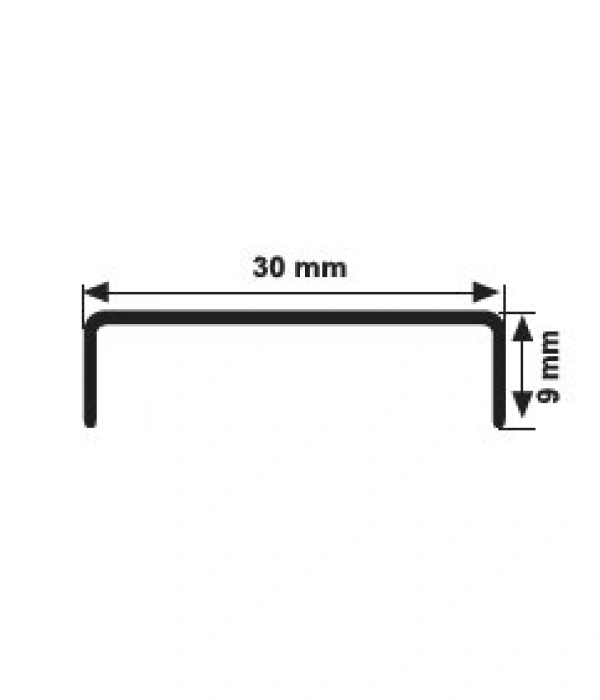 BRCK3024 - 30 mm Burgu serisi bordür profilleri (ayna sarı )