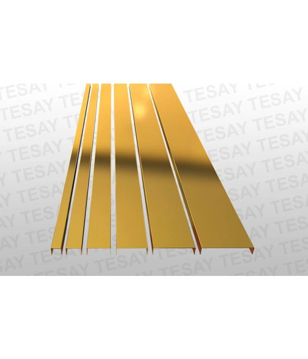 BRCL4020 - 40mm Paslanmaz Çelik Bordür (Ayna sarı)270 CM