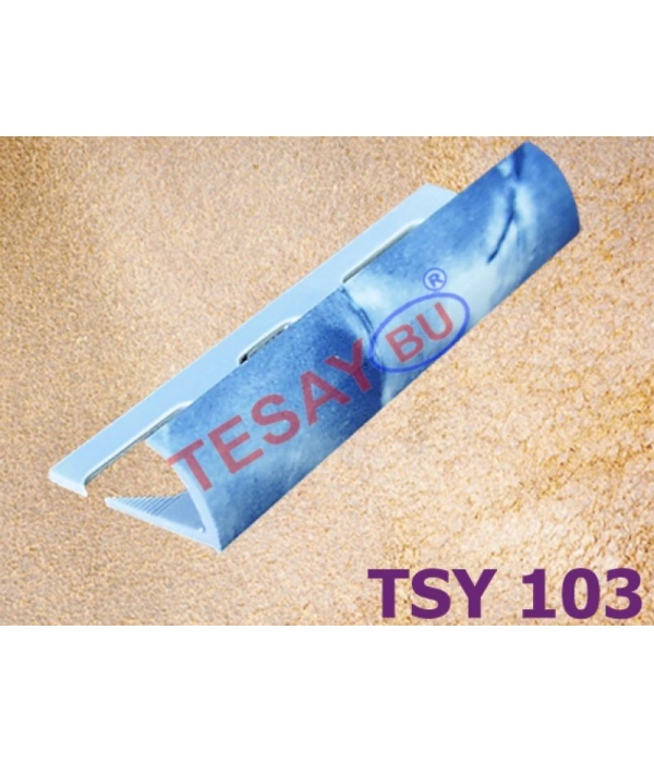 TSY-300 12 MM DESENLİ DIŞ KÖŞE SERAMİK PROFİLLERİ 270 CM