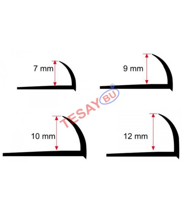 TSY-300 12 MM DESENLİ DIŞ KÖŞE SERAMİK PROFİLLERİ 270 CM