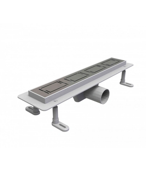 DSTSY5034- Duş Kanalı 50 CM(Grek Desen Kapak)     SATİNE MAT