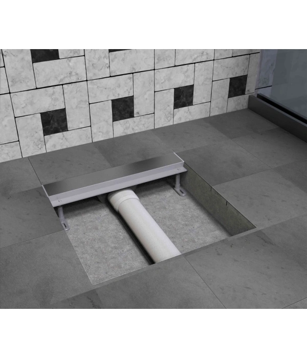 DSTSY8031 -Duş Kanalı 80 CM( Düz Kapak)   SATİNE MAT