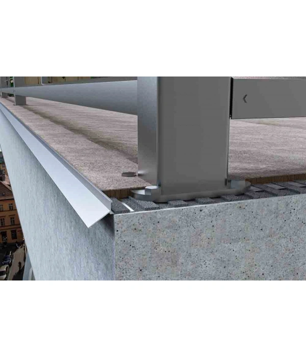 FÇBD10-10 MM ALÜM.SERAMİK DAMLALIKLI BİTİM PROFİLİ MAT ELOKSAL 270 CM