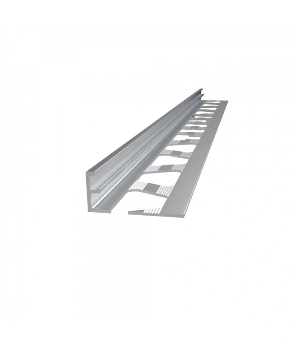 FÇBT08 - 08 MM ALÜM.TIRNAKLI SERAMİK BİTİM PROFİLİ MAT ELOKSAL 270 CM