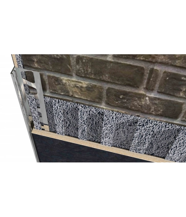 FÇBTK08 - 8 MM ALÜM.TIRNAKLI SERAMİK BİTİM PROFİLİ PARLAK KROM 270 CM