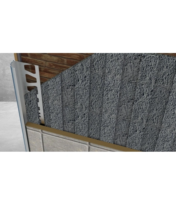 FÇDE12- EKONOMİK ALÜMİNYUM DIŞ KÖŞE FAYANS PROFİLLERİ