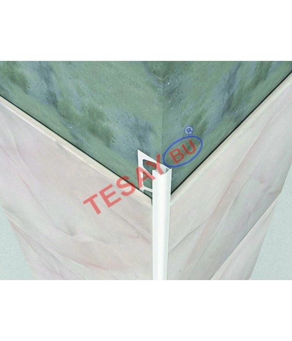 FÇDP08 - 8 mm PVC Dış Köşe Fayans Profili