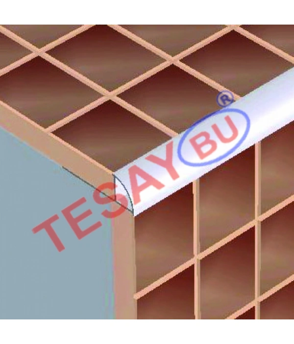 FÇDP085 - 8 mm PVC Federli Fayans Çıtası