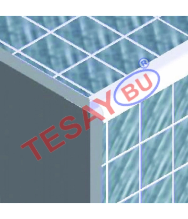 FÇDP13 - 12 mm PVC Dış Köşe Fayans Çıtası (Tırnaklı)