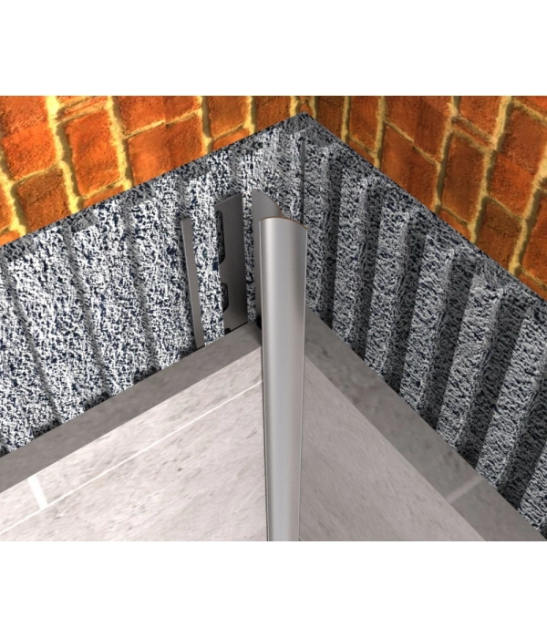 FÇİA12 - 12 mm Alüm. İç Köşe Fayans Çıtası