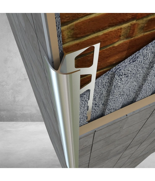 FÇKA08 -  8 MM İKİ YÖNLÜ ALÜM.DIŞ KÖŞE SERAMİK PROFİLLERİ 270 CM